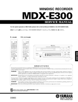 Yamaha MDXE-300 - Service Manual